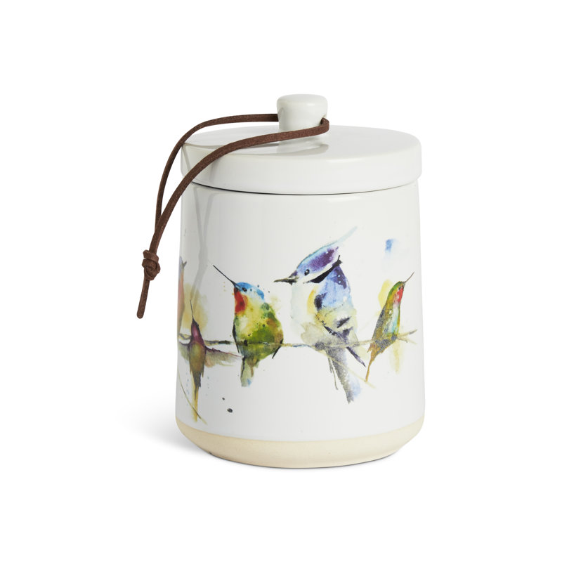 Little Birds Candle With Lid - 7.5Oz