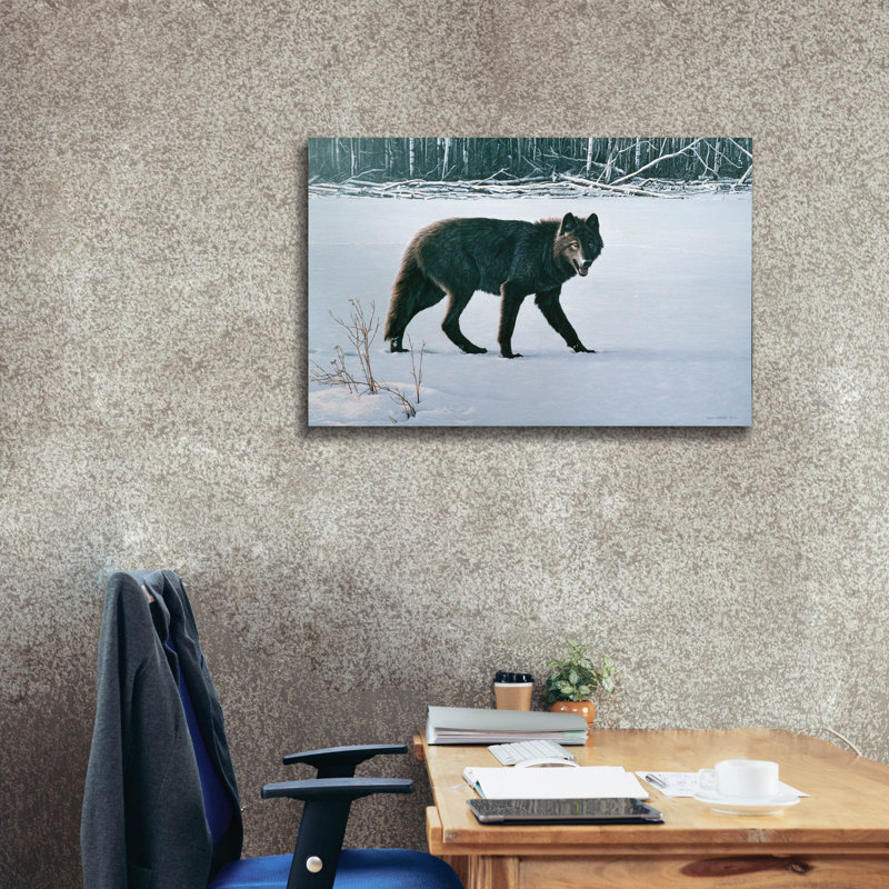 «Winter Morning On Canvas» par Ron Parker, reproduction, H 26 po x l 40 po x P 1,5 po
