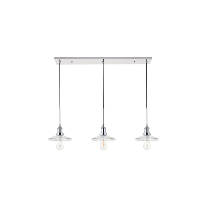 Seybert 3 - Light Kitchen Island Pendant, Chrome
