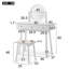 Hillside Dressing Table with Mirror