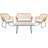Padron Wicker 4 - Person Patio Conversation Set with Cushions-2050537503