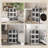4 Tier Stackable Foldable Storage Bins with Lid and Wheels (Set of 4)