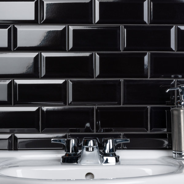 Merola Tile Crown Heights 3" x 6"Beveled Ceramic Subway Wall Tile