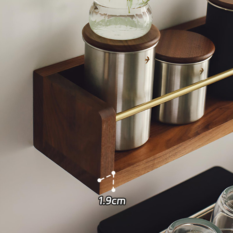 Cintre mural Vintage, H 3,93 po x l 23,62 po x P 5,11 po