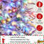 Sapin de Noël givré pré-éclairé-680223073