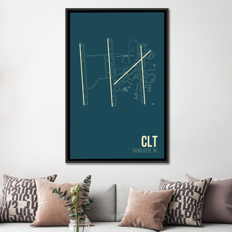 « charlotte douglas », reproduction d’impression sur toile, H 48 po x l 32 po x P 1,5 po, Toile avec cadre noir, Pas de tapis