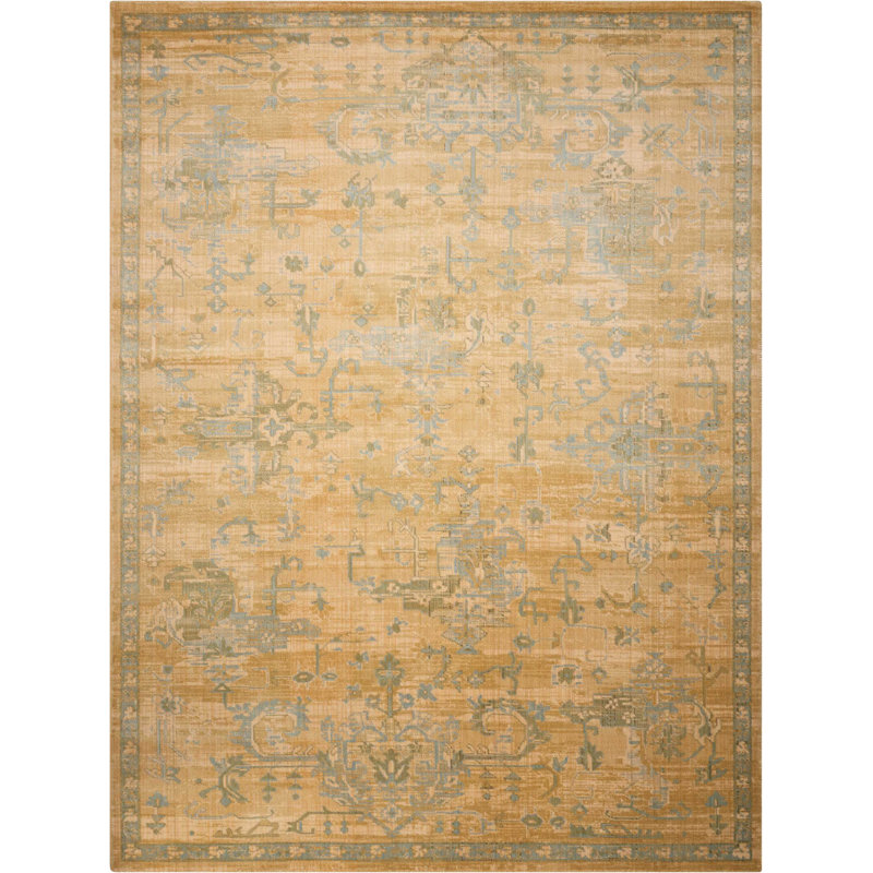 Moroccan Southwestern Area Rug in Sand, Rectangle 7'3" x 9'9"