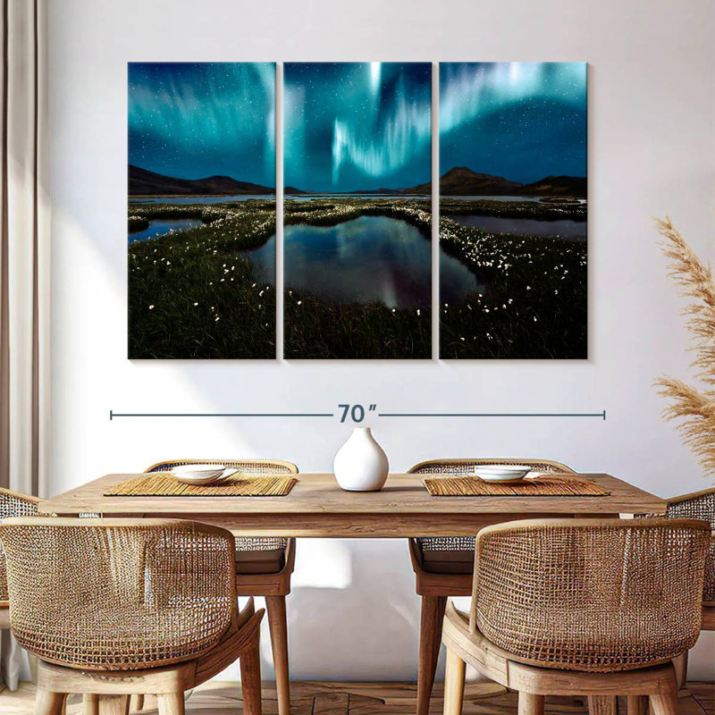 Alvord Landmannalaugar Northern Lights, H 32 po x l 50 po