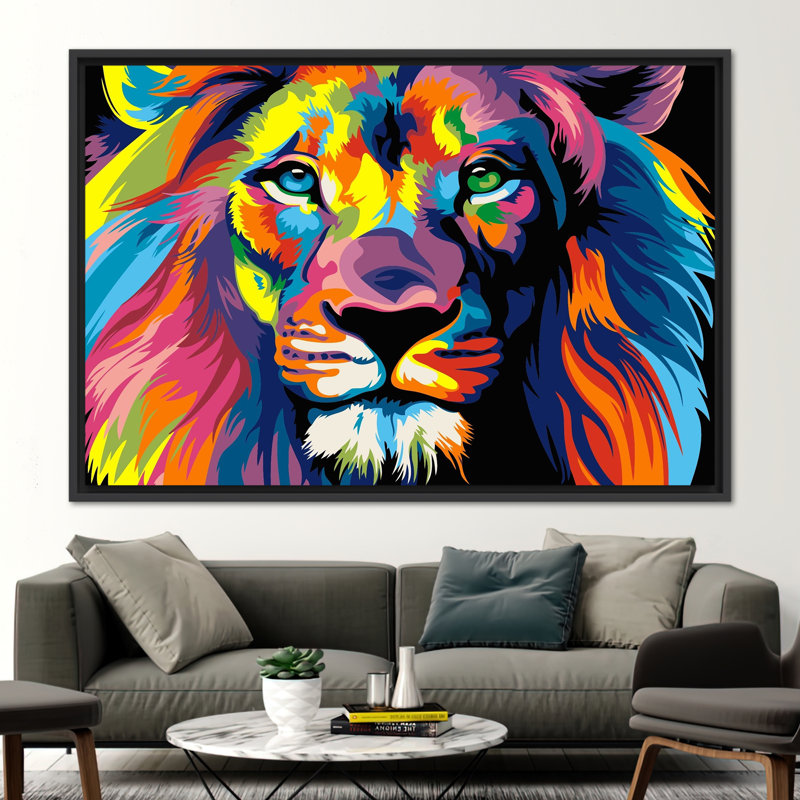 Print on Canvas, Framed Print without Mat, 80 cm H x 110 cm W, Black