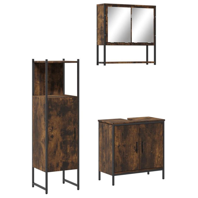 Adasyn Bathroom Furniture Suite, Smoked Oak