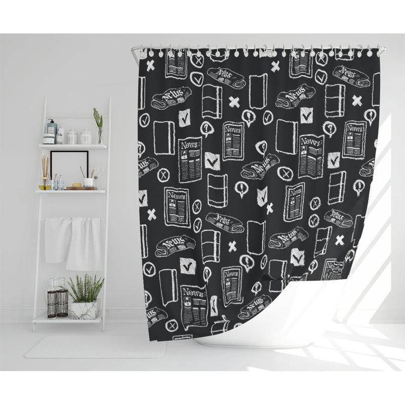 Dimitriya Polyester Shower Curtain Set
