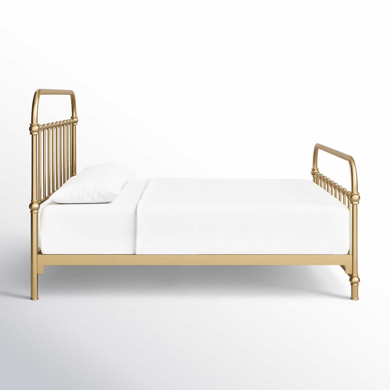 Niles Metal Spindle Bed, King, Antique Bronze