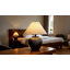 Lampe de table rustique en céramique noire avec abat-jour en lin, lampe de chevet de style campagnard avec ampoule à DEL gratuite, lampe de table de chevet confortable pour le vestibule de la chambre-1024856912