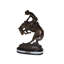 Statue en bronze Rattlesnake par Remington - Sculpture dynamique cheval et cowboy Tullia, L 17 po x l 10 po x H 25 po