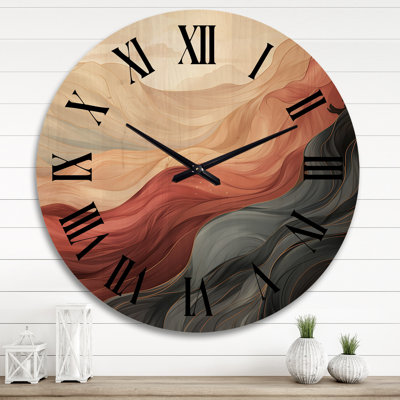 Angeliene Solid Wood Wall Clock