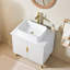 Ensemble de meuble-lavabo simple 30 po blanc moderne