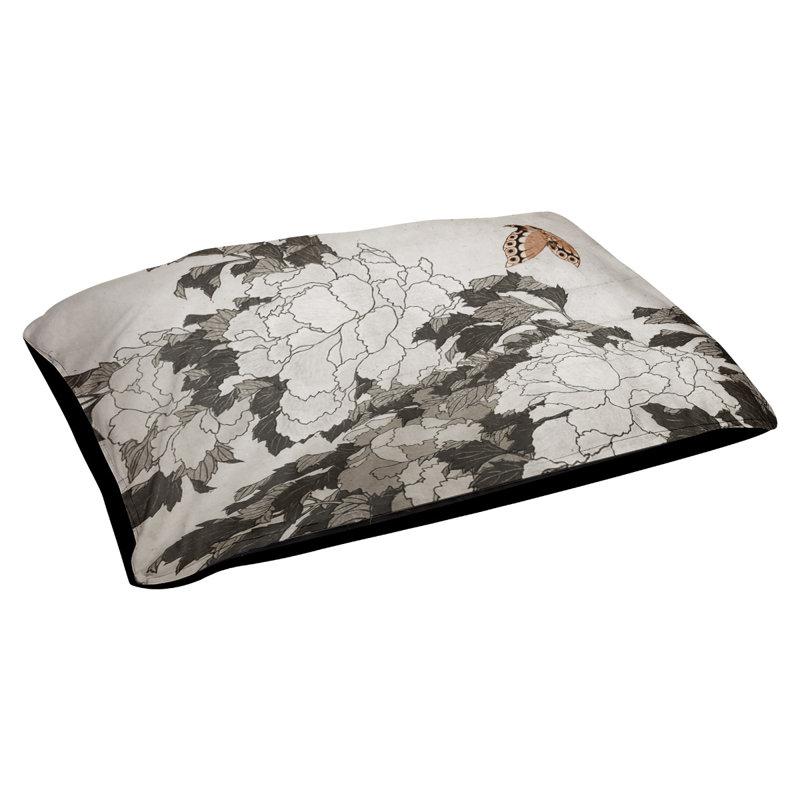 Coussin Burkart, L 42 po x l 52 po, Gris / Noir