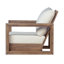 Ensemble de conversation d'extérieur en bois d'acacia pour 2 personnes Donnie avec chaises pivotantes et coussins hydrofuges