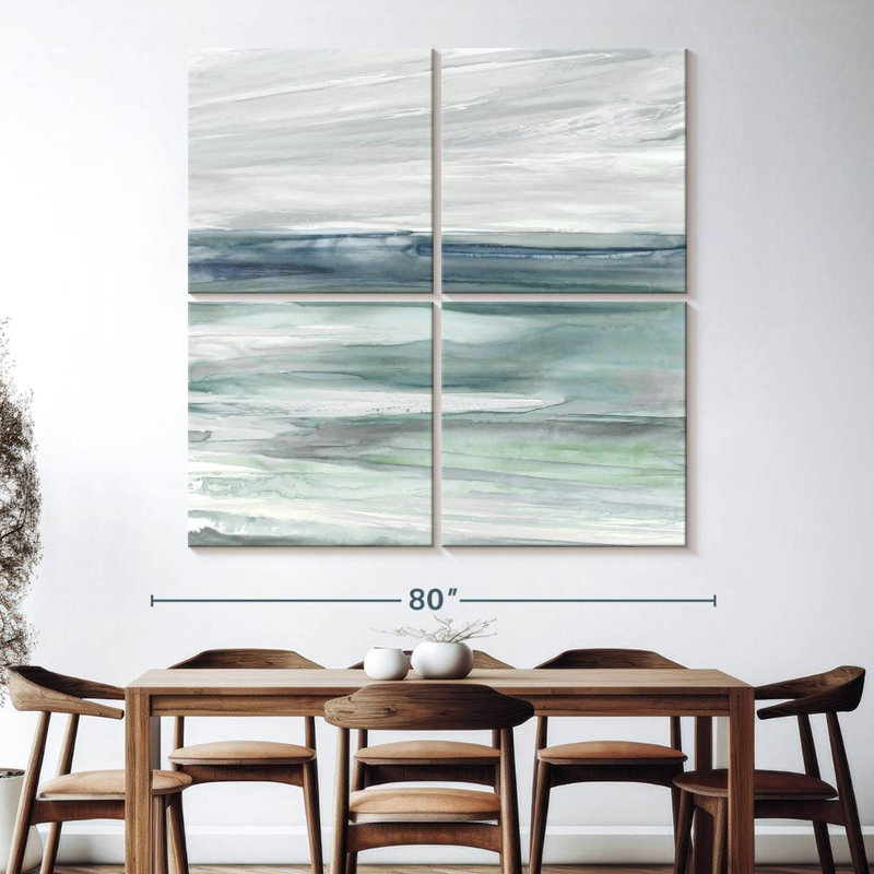 Ocean Tides, 74" H x 74" W