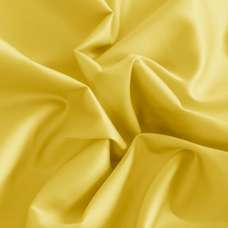 Taie décorative 100% coton , Euro, Jaune