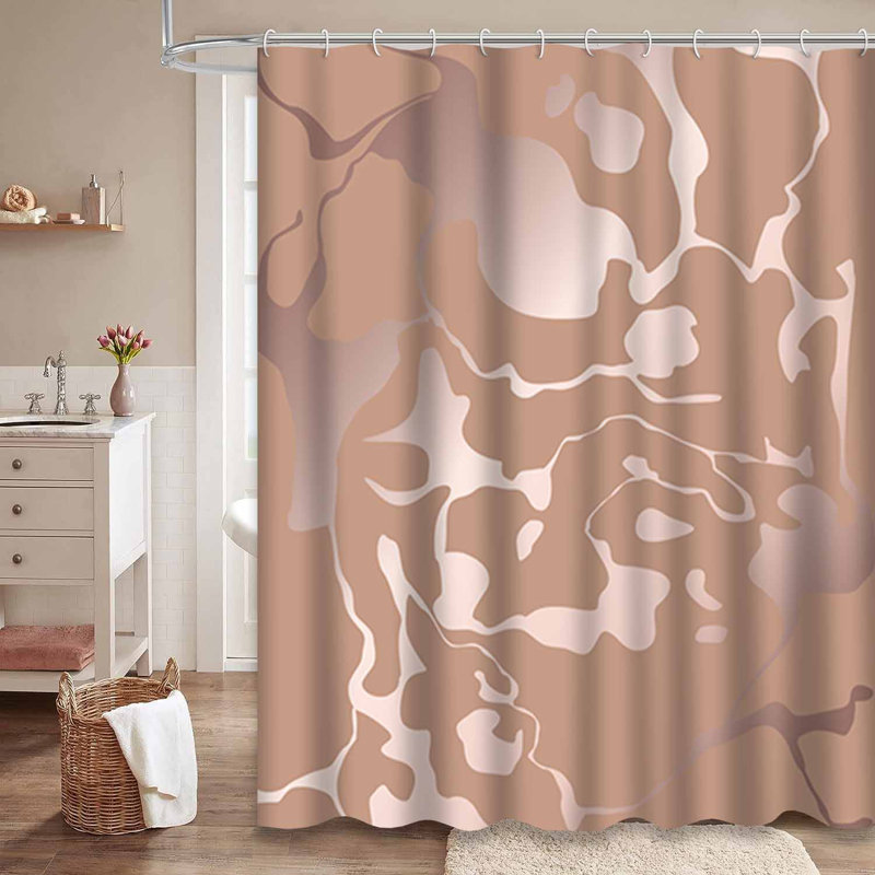 Rideau de douche Marble Rose, L 72 po x l 78 po