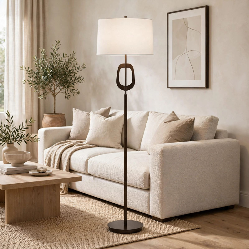 63 Bronze Floor Lamp