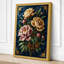 Garden Roses in Gold Botanical - Wrapped Canvas-1265512145-1265512159