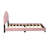 Velvet Upholstered Platform Bed with Shell Headboard