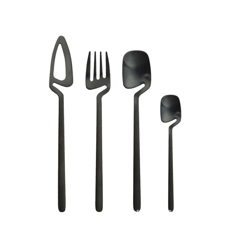 Ensemble de couverts en acier inoxydable Ivy Bronx Iban - Service pour 6, Argent
