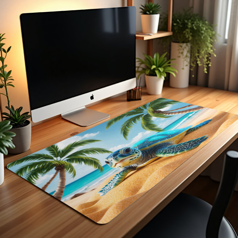 Polyester Desk Pad, 14.4x12.1