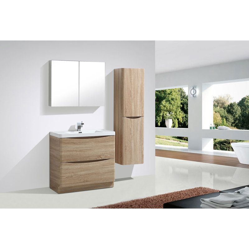 Stanhope 1200mm Double Bathroom Vanity with Integrated Glass Basin