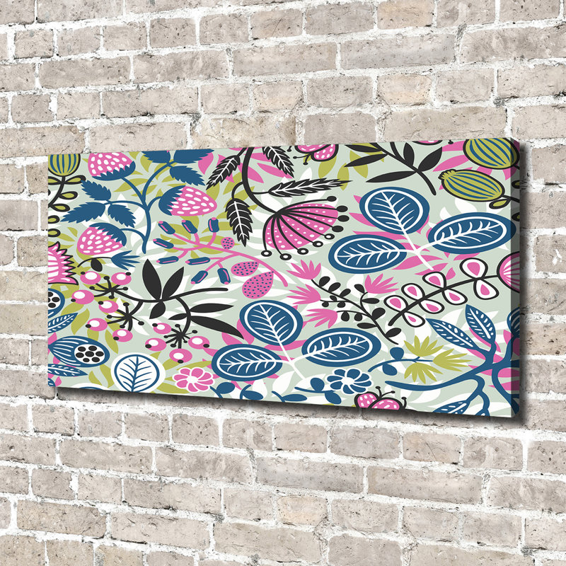 Floral Pattern - Wrapped Canvas Print