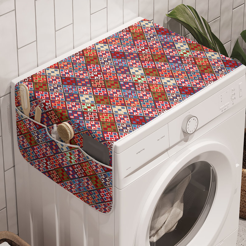 Ensemble de 2 paniers de rangement colorés pour machine à laver East Urban Home 47 po x 18,5 po