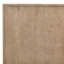 Table basse Hika 45 po, 4 tiroirs de rangement et tablette ouverte, bois de manguier brun clair