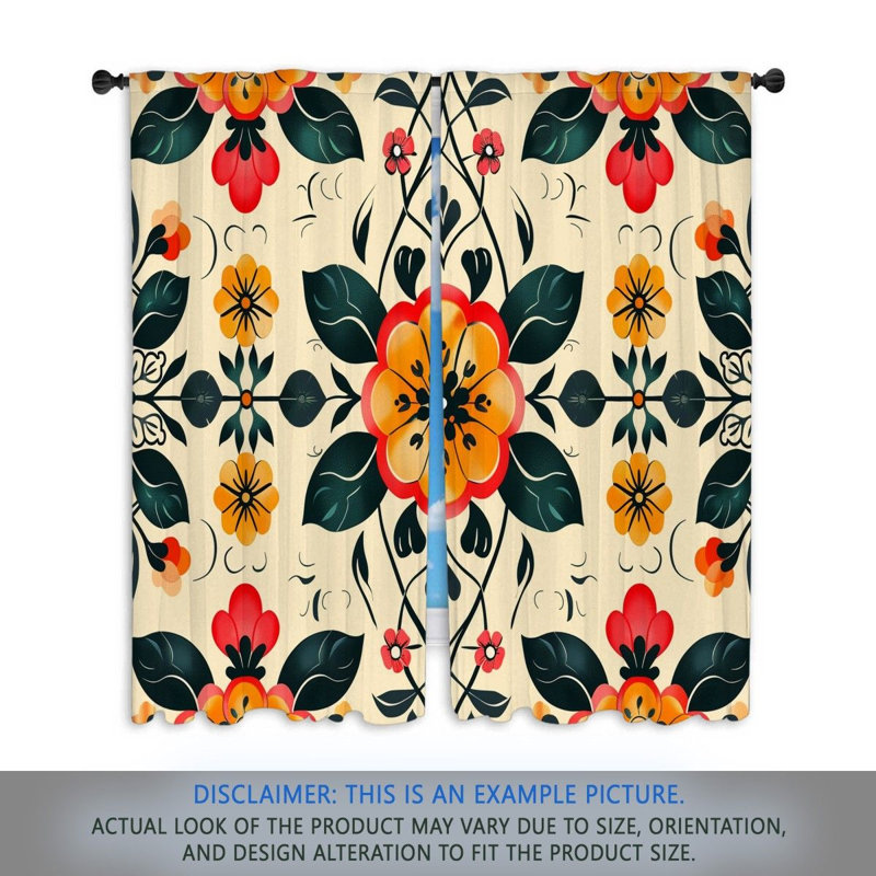 Paire de rideaux obscurcissant en polyester Kristifer, L 20 po x L 61 po