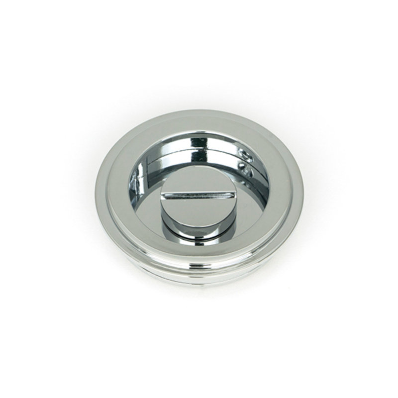 Door Accessory, 6cm H x 6cm W x 1.3cm D, Polished Chrome