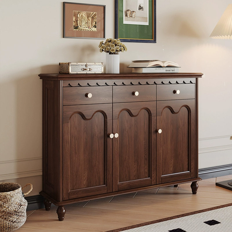 Nut-brown Solid Wood Shoe Storage Bench, Nut Brown