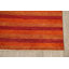 Tapis décoratif en laine rouge de conception unique 5 pi 5 po x 7 pi 8 po noué à la main New Age