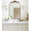 Miroir de salle de bain Enville 19 po x 30 po, rétro, or antique, orné et traditionnel pour la salle de bain, le salon, le foyer, l'entrée, le lavabo -1004701447-940162417