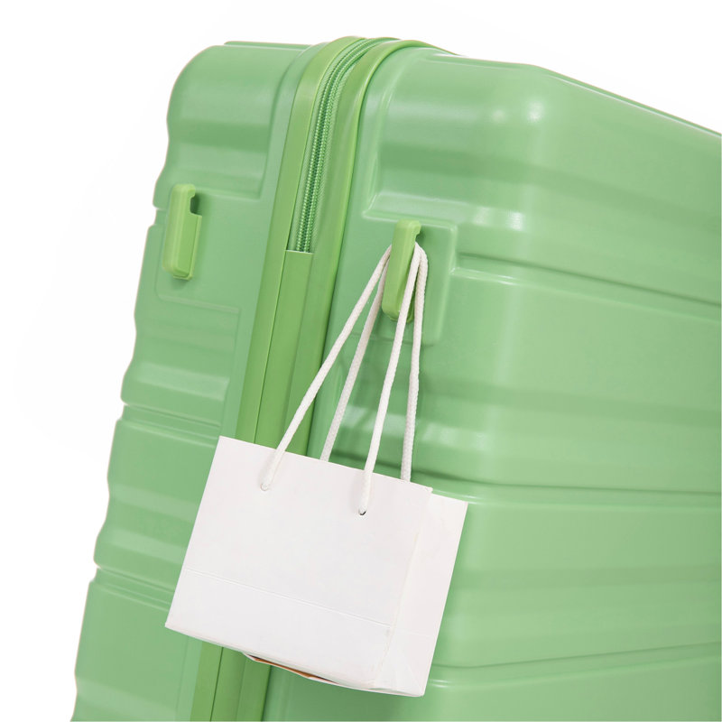20 po / 24 po / 28 po 3 pièces / ensemble en valise à roulettes ABS, valise de cabine, couleur assortie, serrure à combinaison
