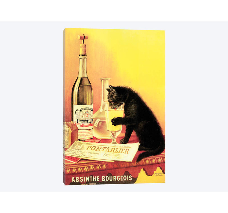 Absinthe bourgeoise - Impression sur toile, H 26 po x l 18 po x P 1,5 po