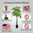 Handmade Artificial Rain Leaf Tree with Real Wood-567323845