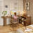 L-shaped Solid Wood Desk-1810726516