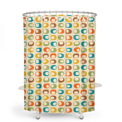 Esai Geometric Shower Curtain