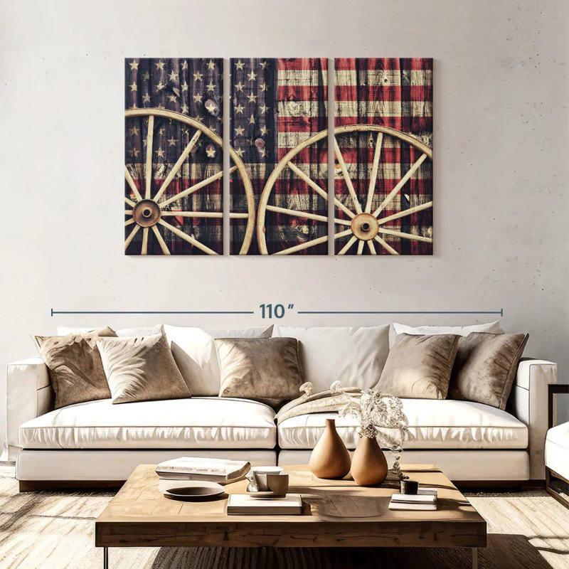 Drapeau américain Borges, H 48 po x l 74 po