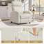 Sanza Corduroy Upholstered  Recliner-1102861173