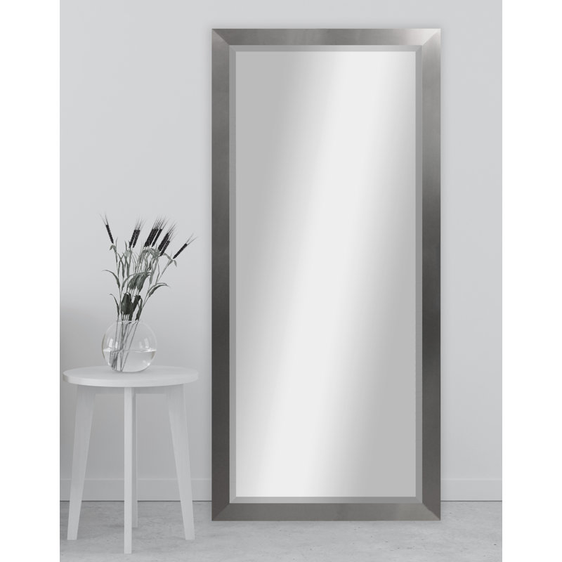 Miroir pleine grandeur Tacony, H 65 po x l 31,5 po, Argent