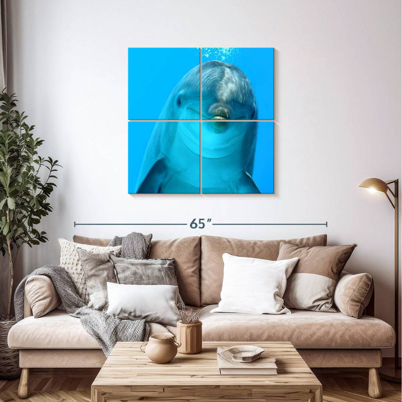 Brampt Dolphin Encounter, 38" H x 38" W