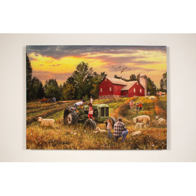 Amusant à la ferme 18 x 24, impression DEL ColorColor entièrement illuminée