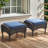 Gaetanino Wicker Outdoor Ottoman with Cushion-704381067-710947570